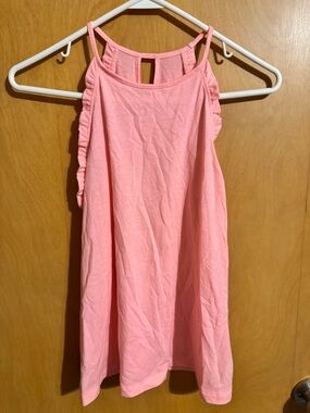 Lilly Pulitzer Coral Pink Ruffle Strap Tank Dress